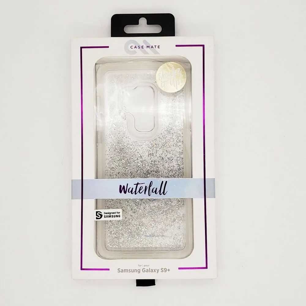 Case Mate Waterfall Samsung Galaxy S9+ Snow Globe Effect Shock Absorb Bumper